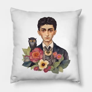 Kafka and the Owls Pillow