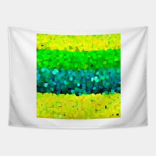 Sparkle and Glitter Green and Yellow Tapestry