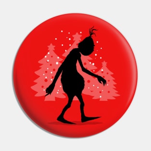 Christmas Bigfoot Winter Funny Parody Pin