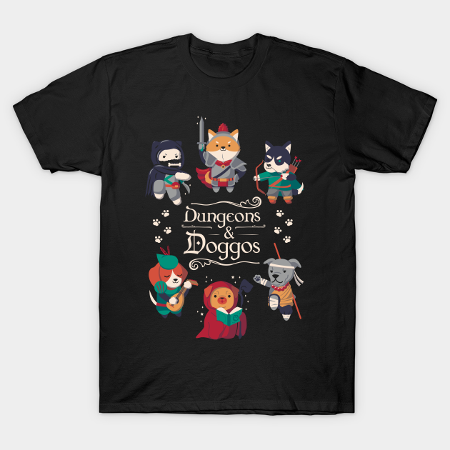 Dungeons & Doggos - Dungeons And Dragons - T-Shirt