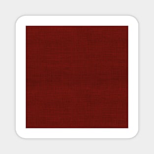 Dark Red Christmas Burlap Cloth Magnet