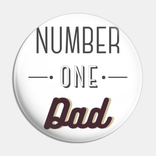 father's day, number one dad Pin