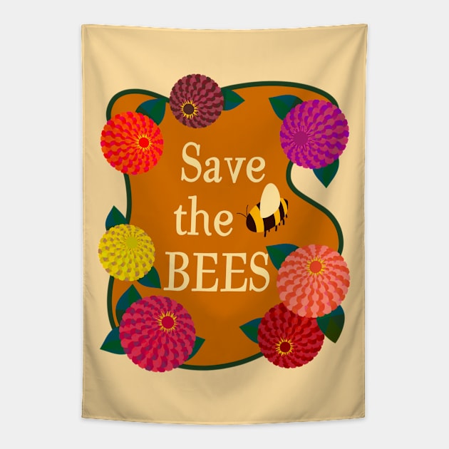 Save the Bees Tapestry by Obstinate and Literate