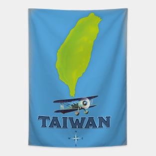 Taiwan vintage map Tapestry