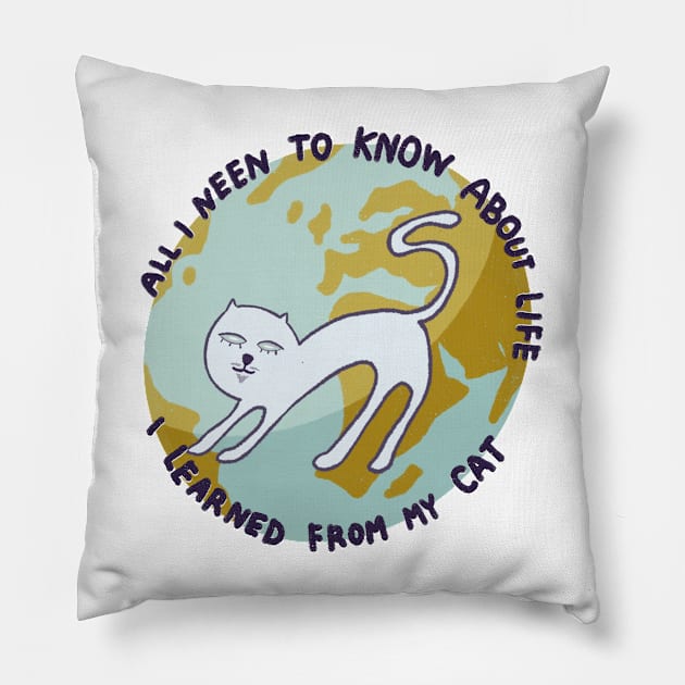 All i need to know about life i learned from my cat Pillow by Tapood