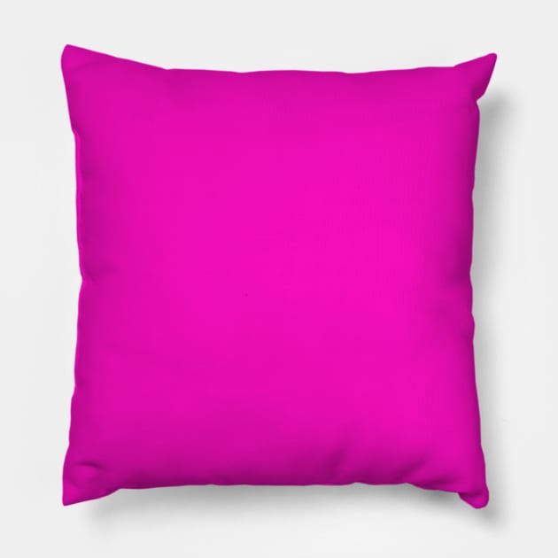 Dark Fuchsia Pink Plain Solid Color Pillow by squeakyricardo