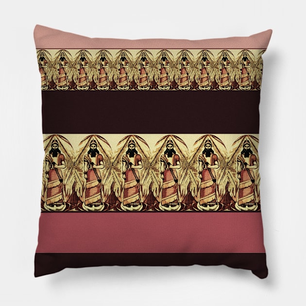 The Assyrian King Pillow by doniainart