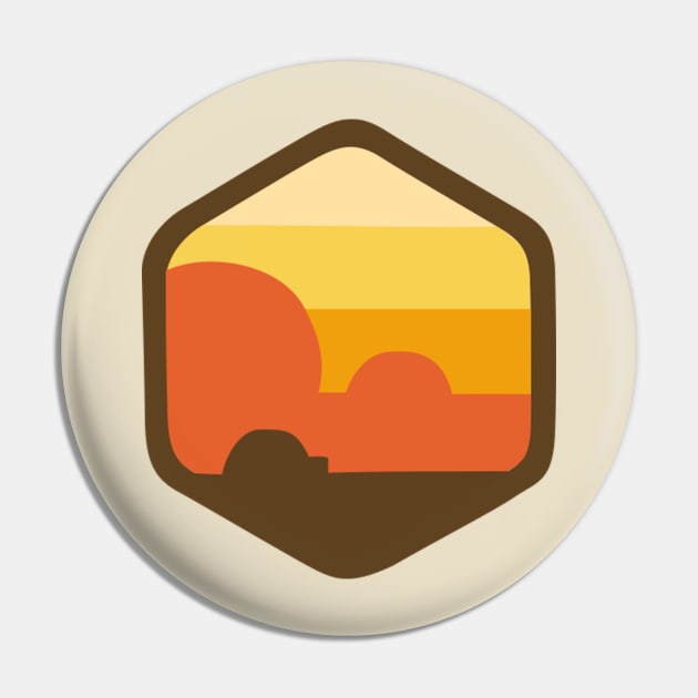 Tatooine Emblem Pin by ReverbDesigns