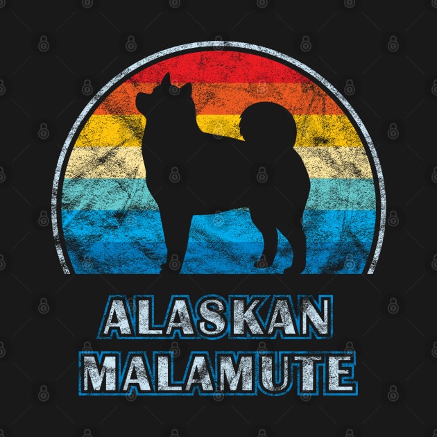 Alaskan Malamute Vintage Design Dog by millersye