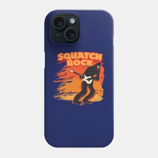 Sasquatch Guitarist Squatch Rock Bigfoot Guitar Player Phone Case