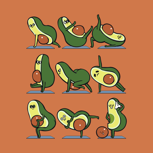 Avocado Yoga For A Flat Tummy by huebucket