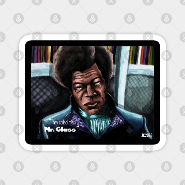 Unbreakable “Mr. Glass” portrait (digital) Magnet by StagArtStudios