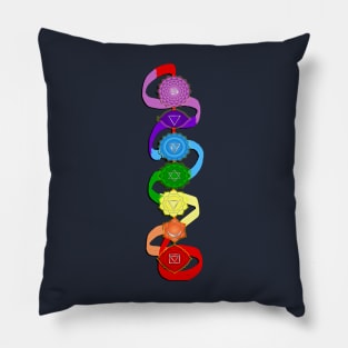 Yoga 7 Chakra Art Balance Your Chakras Spiritual Gifts Pillow