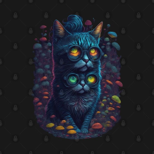 Cat Shirt - Techno Cat - Catsondrugs.com - #catlove #cats #cat #catsofinstagram #of #catlife #catlover #catstagram #catlovers #catoftheday #instagram by catsondrugs.com