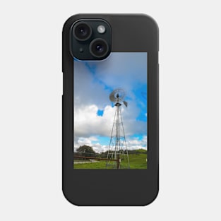 Angry Skies make Happy Windmills Phone Case