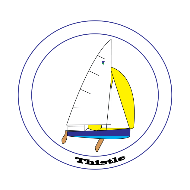Thistle Sailboat by CHBB