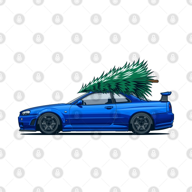 R34 GTR Skyline Xmas by Markaryan