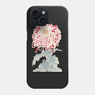 Pink Chrysanthemum 4 - Hasegawa - Traditional Japanese style - Botanical Illustration Phone Case