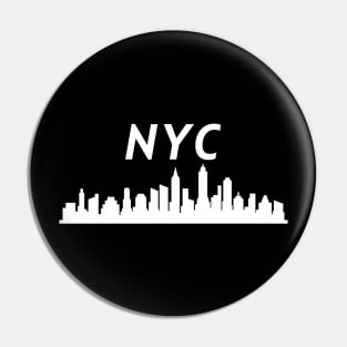 New York City Skyline Pin