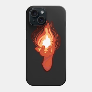 Flaming Hand Phone Case