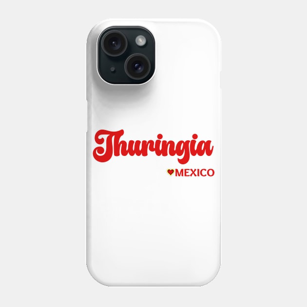 Thuringia: I love Germany  Deutschland Phone Case by teezeedy