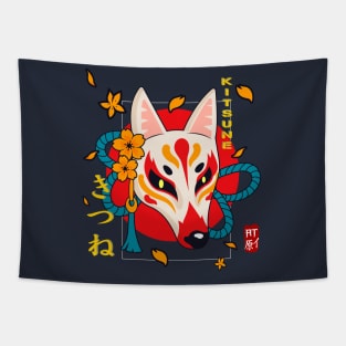 Kitsune Fox - Japanese Mythology Tapestry