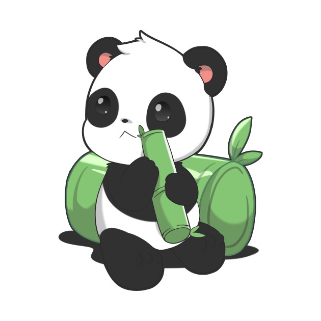 Cute chibi panda - Panda - T-Shirt | TeePublic