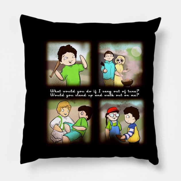 The Plushie Years Pillow by LVBart