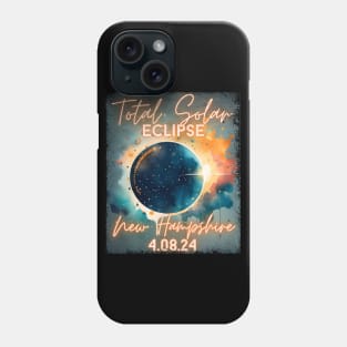 Total Solar Eclipse 2024 New Hampshire Art Science Men Women Kids Phone Case