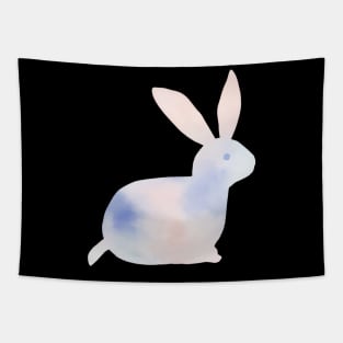 Watercolor Abstract  Cute Bunny Tapestry