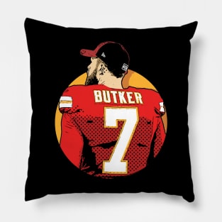 Harrison Butker comic style Pillow