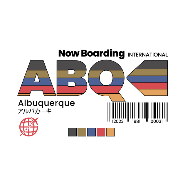 Vintage Albuquerque ABQ New Mexico Retro Travel by Now Boarding