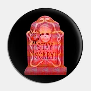 Halloween Tomb Stone Pin