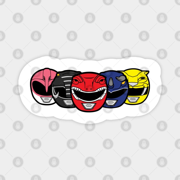 Power Rangers Magnet by bonekaduduk