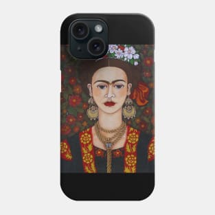 Frida with butterflies Phone Case