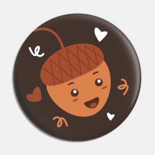 Kawaii Acorn Pin