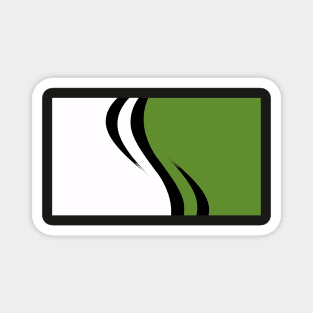 'S' Swoosh Green Magnet