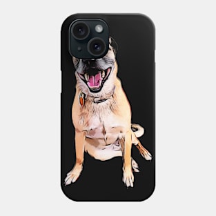 Hand Drawn Smiling Terrier Dog Phone Case