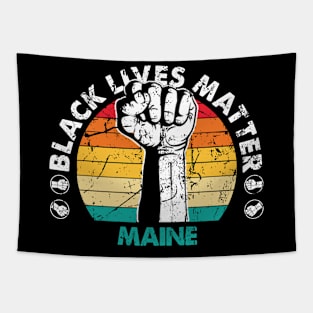 Maine black lives matter political protest Tapestry