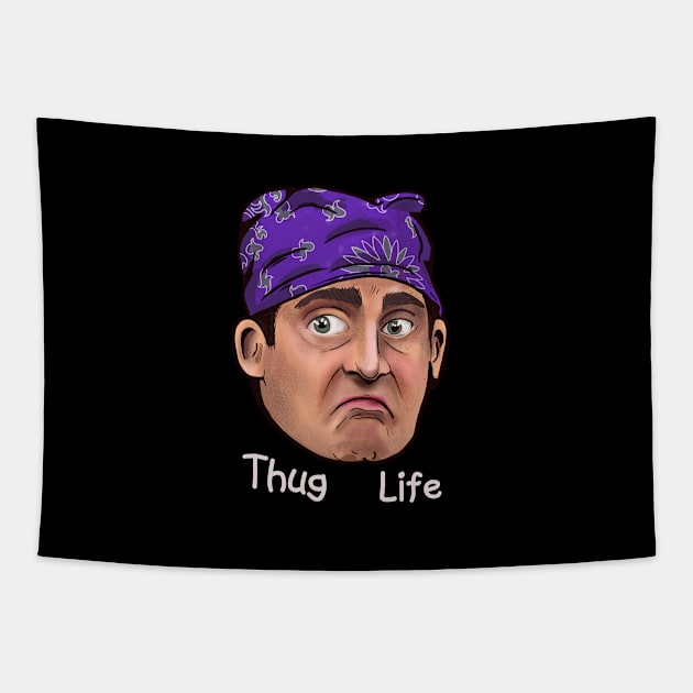 THE OFFICE: Thug Life Tapestry by gordoilustra