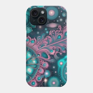 Other Worldly Designs- nebulas, stars, galaxies, planets with feathers Phone Case