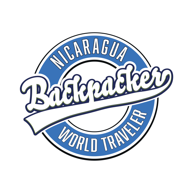 Nicaragua backpacker world traveler logo by nickemporium1