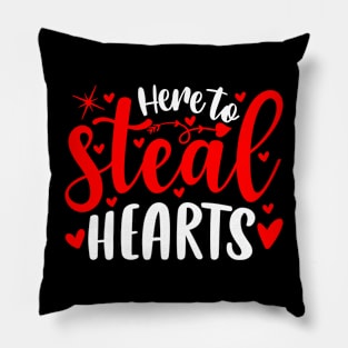 Here to steal hearts Pillow