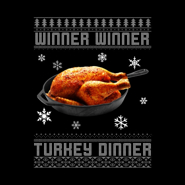 Winner Turkey Dinner PUBG Christmas Knit Pattern by Bevatron