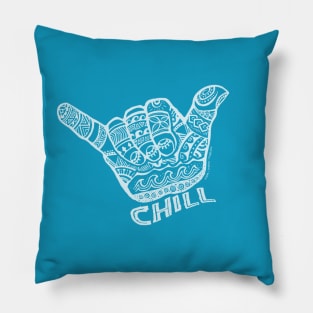 Chill, Hang Loose Hand Pillow