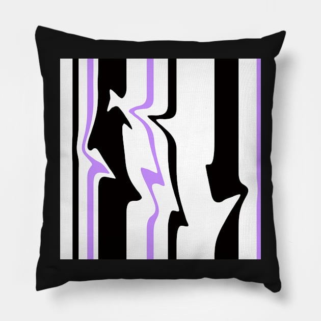 Distorted stripes Pillow by TiiaVissak