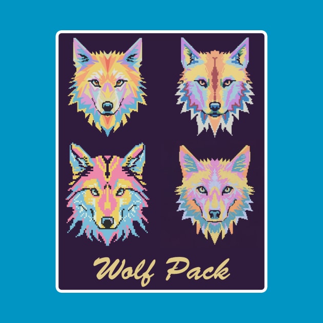 Neon Wolf Pack by Encino