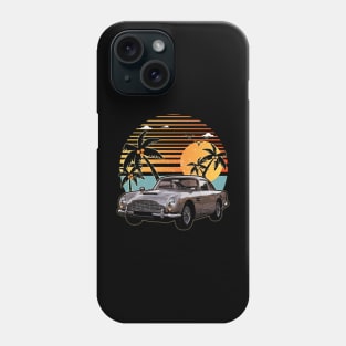 Aston Martin DB5 1964 car sunset Phone Case