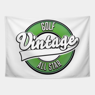 Golf vintage all star logo Tapestry