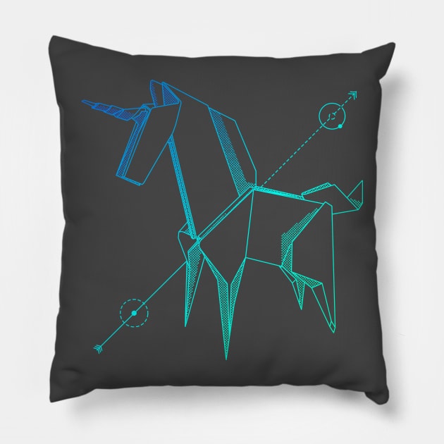 Electronicorn 2 Pillow by grdibnz